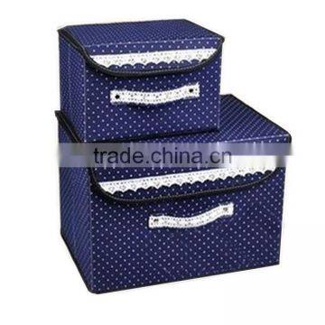 N496 Household Non Woven Box Foldable Storage Box Home Storage Organization photo-5