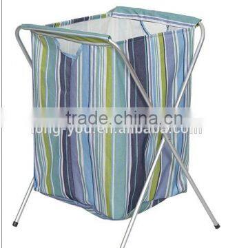 Aluminum Frame Folding Laundry Hamper Washing Clothes Collapsible Laundry Basket photo-4