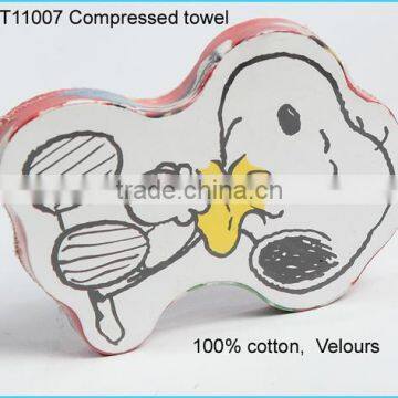 Cartoon Picture Printed Compressed Towel Magic Towel