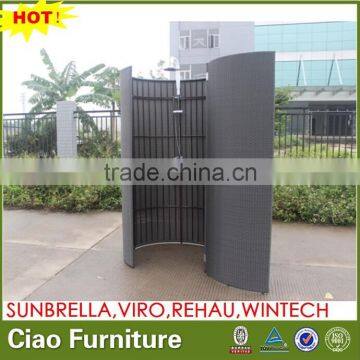 Hotel poolside shower room outdoor rattan shower set