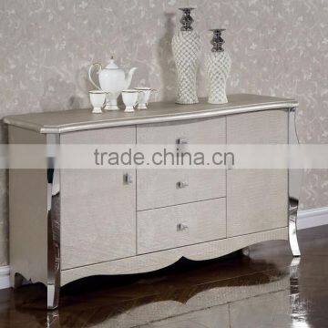 Unique Dining Cabinet With Stainless Steel Legs MDF Panel for Kitchen Furniture