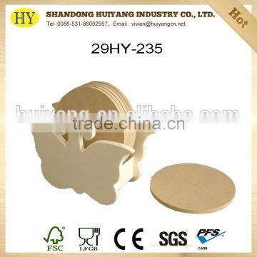 2015 china supplier customized blank MDF coaster