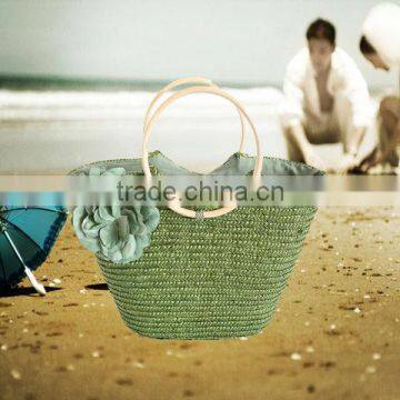 Straw tote bag straw handbag cheap straw beach bag