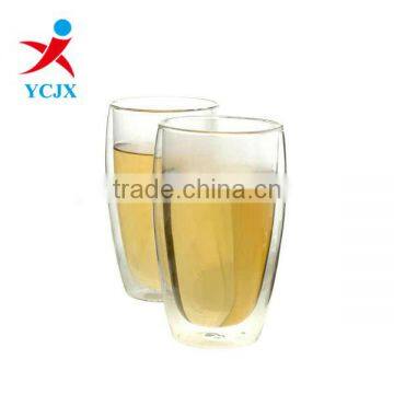 High Quality Double Wall Drinking Glass Cup 2015