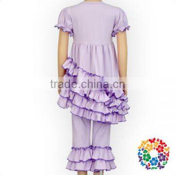 Wholesale Plain Cotton Baby Icing Pants Boutique Ruffle Pants Girls photo-6