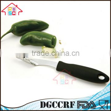 NBRSC Comfort Stainless Steel Jalapeno Pepper Corer Cutting/ Seed Remover Coring Tool