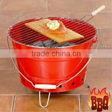 Eco-Friendly Metal Easily Portable Bucket Household BBQ Grill photo-5