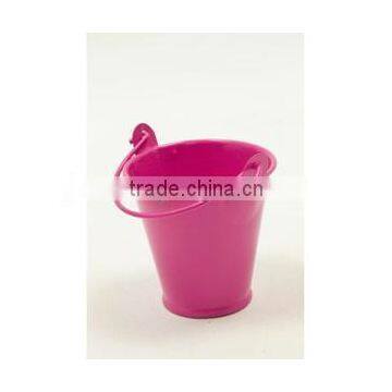 tin bucket with handle for candle