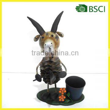 Wholesale Garden Ornaments Sheep Planter Iron Metal Animals Shape Garden Planter