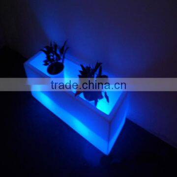 Long Design Muilti Color Decor LED Illuminate Flower Planter Pot 120*40*40cm