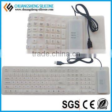 KINDS OF COLOR PORTABLE COMPACTS SIZE WATERTPROOF SILICONE FLEXIBLE KEYBOARD photo-3