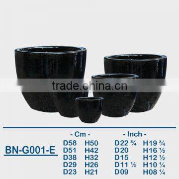 GLAZED CERAMIC OUTDOOR POT BN-G001 photo-5