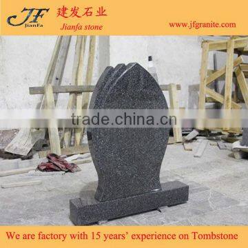 Chinese Green Granite Headstones Simple Design photo-2