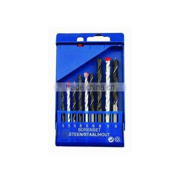 9pcs Combination Drill Set