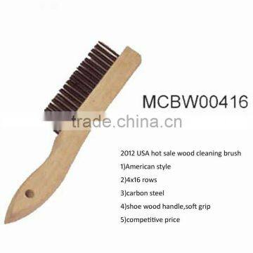 Wood cleaning brush