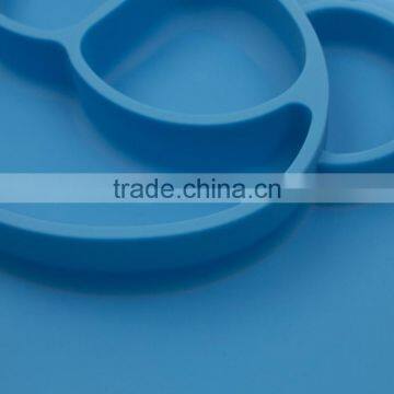 2017 Factory New Design One Piece Food Grade Non Slip Baby Silicone Placemat for Kids photo-3