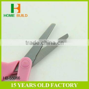 Factory Price HB-S5066 Safety Rubber Handle Blunt Tip Scissors photo-2
