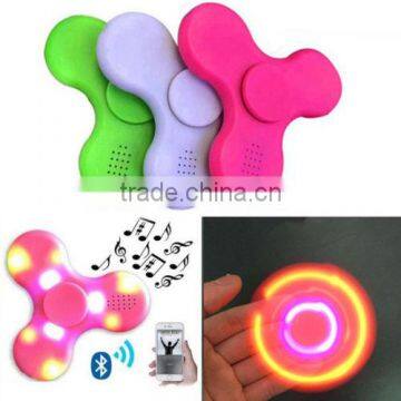 2017 Bluetooth Speaker LED Light Relief Hand Fidget EDC Hand Spinner Gyro Toy photo-6