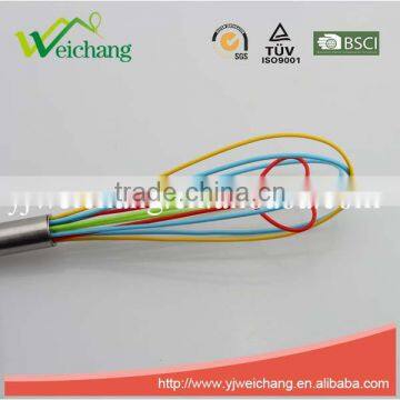WCC2535 Good Quality Heart Shape Egg Whisk Silicone Wire Whisk, Egg Frother, Milk & Egg Beater Blender 12" Hot Sales photo-3