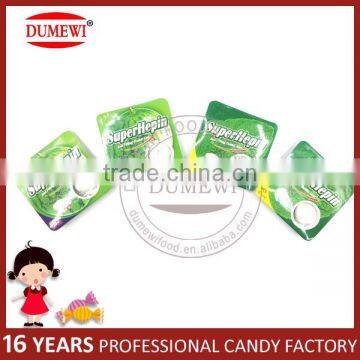Mint Flavor Jam Filling Crispy Energy Chewing Gum Pillows photo-6