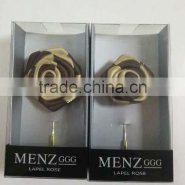 Man fashion Haberdashery flower pins with box