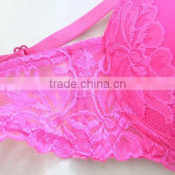 Women Padded Push up Bra With Lace Trimming photo-4