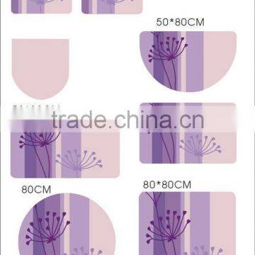 PURPLE COLOR BATHMAT SHANGHAI BATHMAT SET BATHMAT (EV-L003-BM)