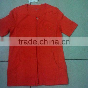 LADIES TOP 1X1 RIB WITH FRONT ZIPPER (Garment Stock Lots / Apparel Stock / Stocklots / Garment Apparel From India) photo-1
