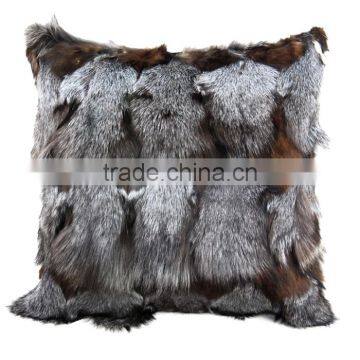 CX-D-06A Cute Fancy 2016 Fashion Design Real Fox Fur Pillow Case photo-2