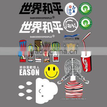 Silk Screen Heat Transfer For T-shirt,Printed Custom Design Heat Transfer