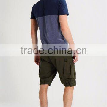 MGOO Hot Sale Plain Dry Fit Polo Shirt Color Block Men Pocket Fitness Polo T Shirt photo-2