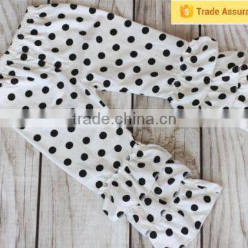 New Design Wholesale Kids Pant Strip Cotton Children's Clothing Wholesale Girls Triple Ruffle Pants photo-5