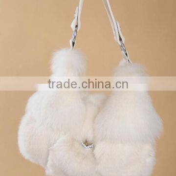 Real Fox Fur Fashion Women Hand Bags