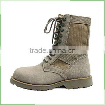 2016 Best Selling Comfortable Yellow Sand Leather Military Boot Tactical Boots photo-2