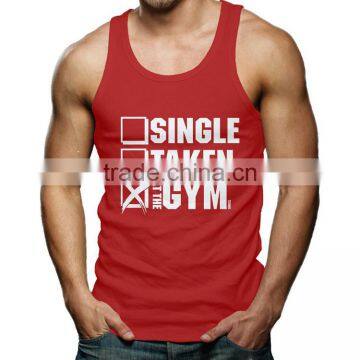 Custom Silk Screen Printing Wholesale Bodybuilding Stringer 100 Cotton Tank Top photo-2