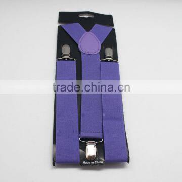 Custom Solid Color Elasticity Suspenders Cheap China Made photo-5