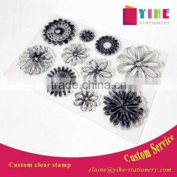 Environmental protection clear stamp DIY decorative rubber stamp custom stamp for kids