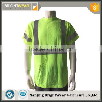 High visibility Lime short sleeve CSA Z96 reflective T-shirt