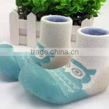 Anti-slide TPR Sole Baby Socks, Cotton Sock Shoes for Baby photo-4