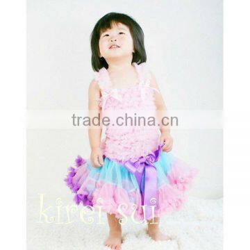 Teen Adult Rainbow Purple Pink Blue Pettiskirt Party Tutu WC3D