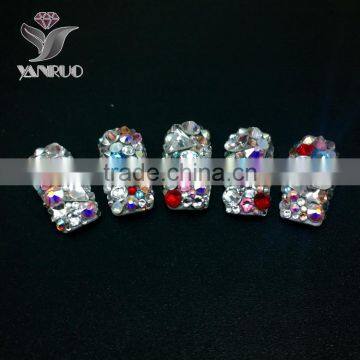 High Quality 8big8 Small 16 Cutting Facts Crystal AB Hot Fix Flat Back Rhinestones photo-4