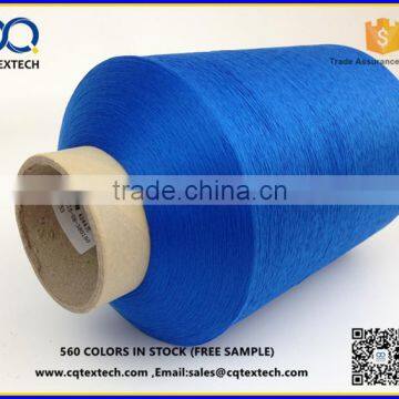 Trilobal Bright High Tenacity Semi Dull Polyester DTY Textured Yarn photo-3