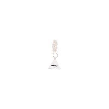 Promotional Triangle key chain with coil