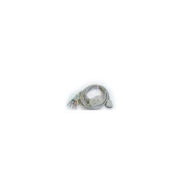 GE one-piece EKG cable with leads
