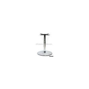 340-56C   ROUND  Shiny Chrome DINING Table Base