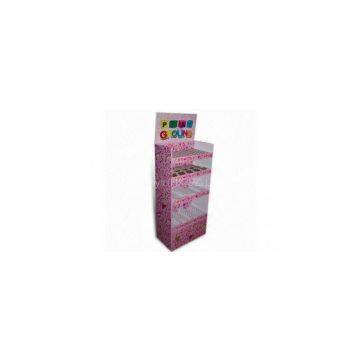 Cardboard Floor Displays ENFD024 Pink Floor Display Stand