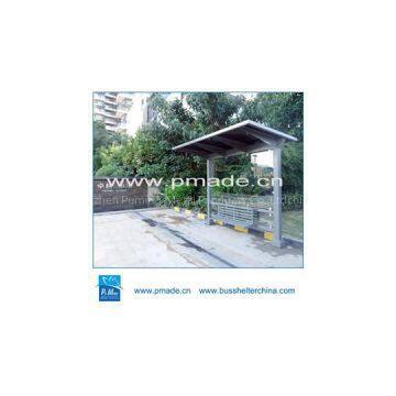 street side bus shelter stainless steel