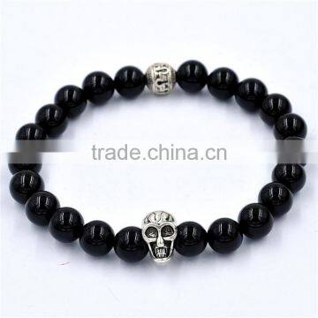 Fashion Skull Head Bead Bracelet for Men Women European Style Bead Bracelet photo-5