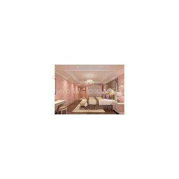 Romantic Pink Kids Bedroom Wallpaper Embossed , Modern Pink Wallpaper