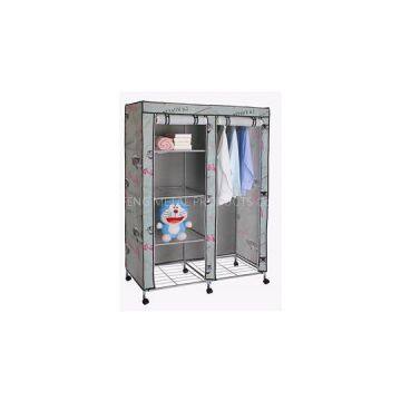 Portable Large Canvas Wardrobe Canvas Armoires With Wheels Amazon